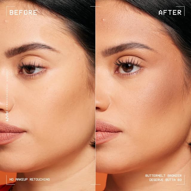 Detalle 2 de NYX Professional Makeup Buttermelt Bronzer in polvere cremosa “Deserve Butta” da 5 g