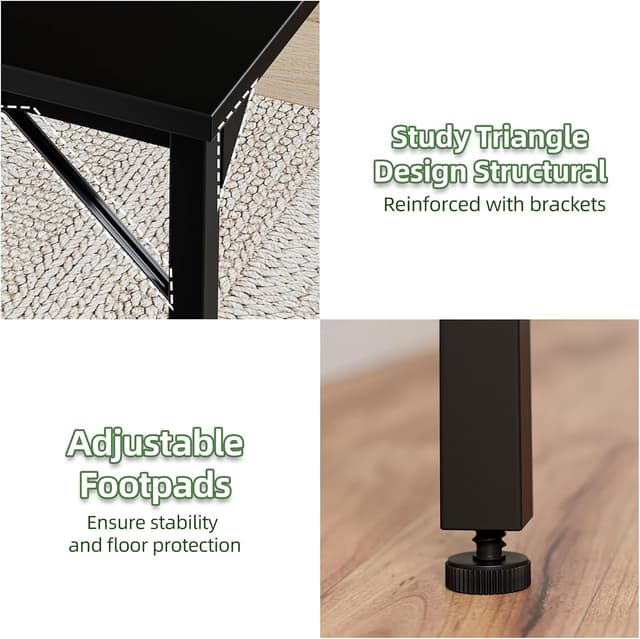 Thumbnail 6 de Grandder 80 cm computer desk for small spaces