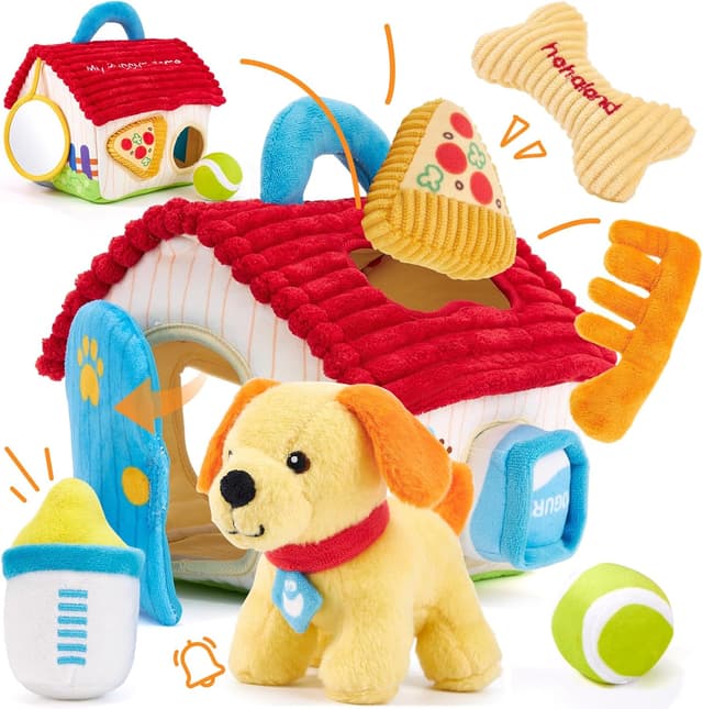 Detalle de hahaland Plush Puppy Sensory Toy 6-12 Months