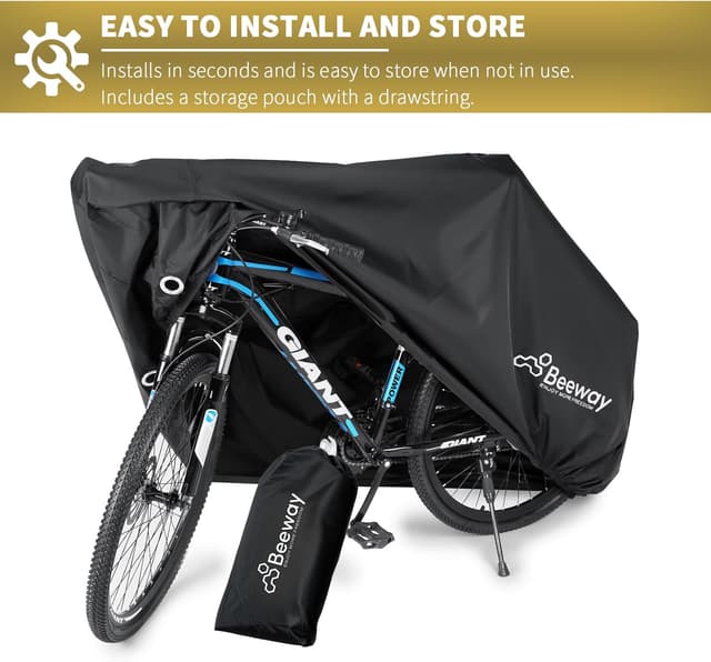 Thumbnail 5 de BEEWAY Bike Cover 210x110x95cm for 2 bikes