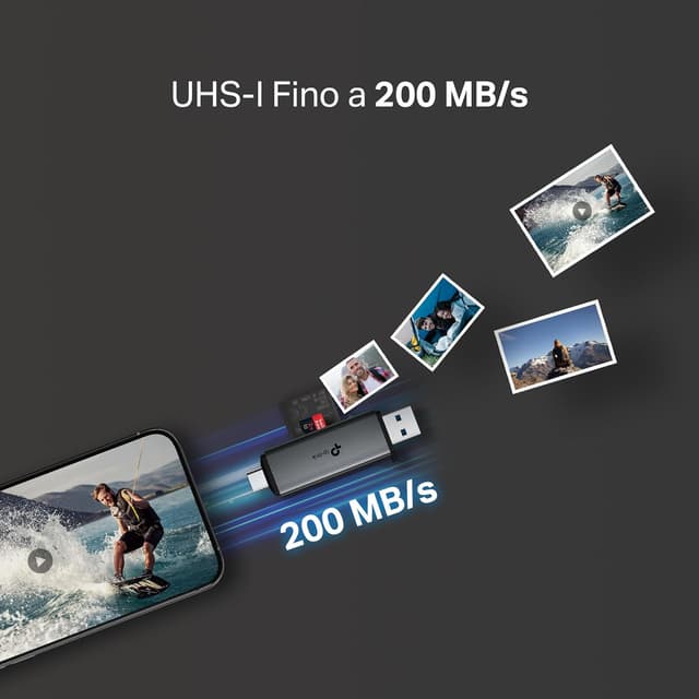 Detalle 1 de TP-Link UA430D lettore schede SD USB-C