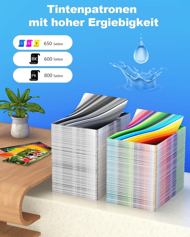 Detalle de PACITEK 202 XL Multipack Druckerpatronen kompatibel mit Epson 202XL – 10er-Pack für Expression Premium XP 6000/6100