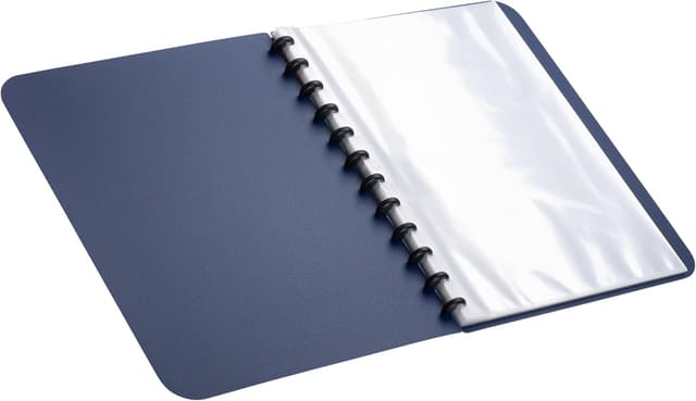 Detalle de Oxford Ring-Mappe A4 manageMe mit Vario-Zipp und 25 glasklaren Hüllen (5er-Set), dunkelblau