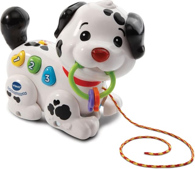 Detalle de VTech Pull Along Puppy Pal interactive pull-along baby walker toy with music and phrases