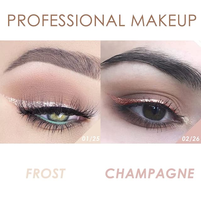 Detalle de 2-teilige Creme-Lidschatten-Stift-Set (01/02): Matt & Schimmer Langanhaltender, wasserfester Augen-Make-up Pen