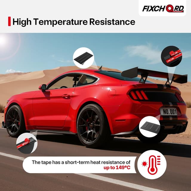 Detalle de FIXCHORD Double Sided Tape Heavy Duty – extra strong waterproof mounting tape (black)