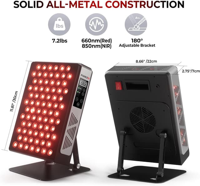 Thumbnail 6 de FliKEZE Red Light Panel (78 lamp beads) with dual chips 850nm & 660nm and up to 30-minute timer