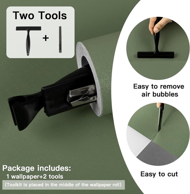 Detalle 2 de Alened Green vinyl wrap 40×300cm