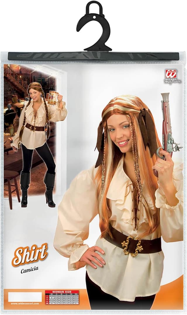 Detalle 1 de WIDMANN Milano Piraten-Renaissance Bluse XL