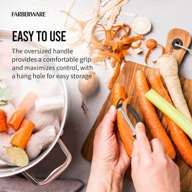 Detalle de Farberware Pro2 Vegetable Peeler (Euro Peeler) with Razor-Sharp Stainless Steel Blade