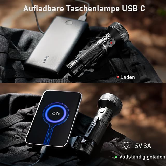 Detalle de Sofirn Lampe de Poche Rechargeable 697 M IF22A (Type-C) – 6 modes, IPX8