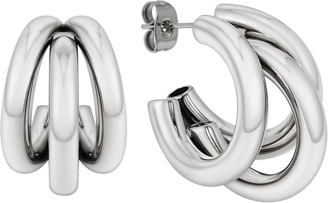 Thumbnail 6 de Aros Triple 20 mm acero inoxidable Oro rosa