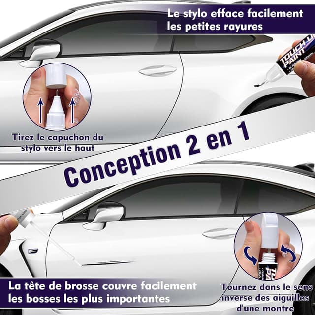 Detalle de Stylo de retouche peinture auto 2 en 1
