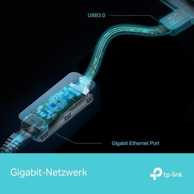 Detalle 2 de TP-Link UE306 USB‑auf‑Ethernet Adapter 1000 Mbps 🌐