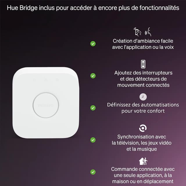 Thumbnail 5 de Philips Hue Kit de démarrage 4 ampoules