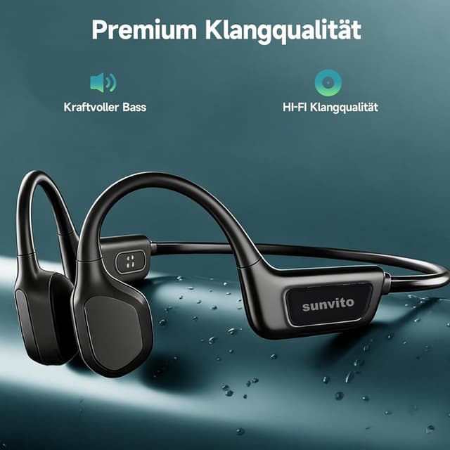 Thumbnail 6 de sunvito Kopfhörer Schwimmen mit Knochenschall, Bluetooth 5.4, IPX8 und 8G Speicher