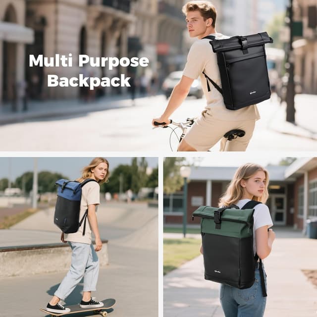 Thumbnail 6 de Sylvanthos wasserdicht Rolltop Rucksack 18–25L