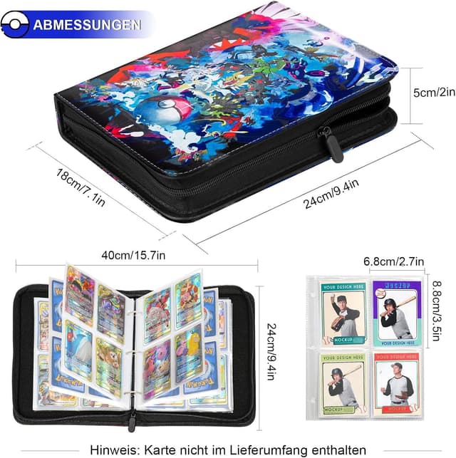 Thumbnail 3 de Pokémon Sammelalbum 50 Seiten, 400 Karten