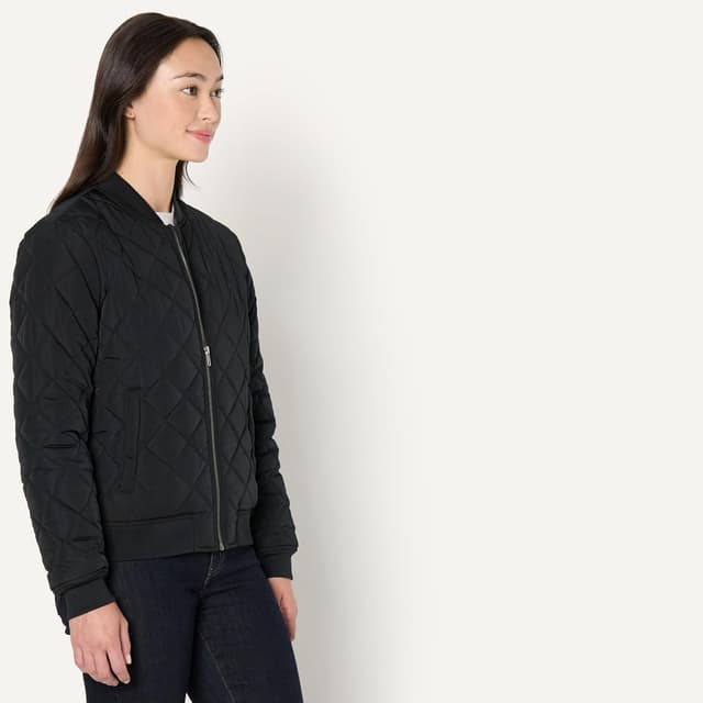 Detalle 2 de Amazon Essentials Femme blouson bomber matelassé coupe classique