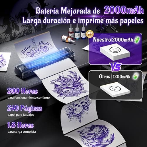 Thumbnail 4 de Yowell H1 Termocopiadora Tattoo 📱 Impresora Tatuajes