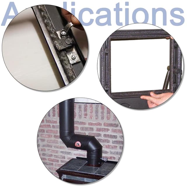 Thumbnail 5 de LANUCN Kamin Dichtband 2 m Dichtschnur für Ofenrohr 🧯