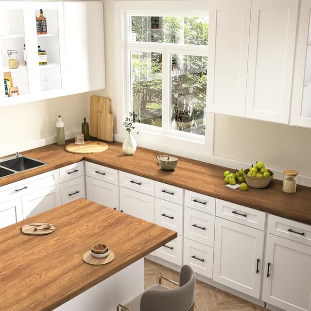 Detalle de Hode Carta Pellicola Adesiva Effetto Legno 40x600 cm per mobili, top e pareti