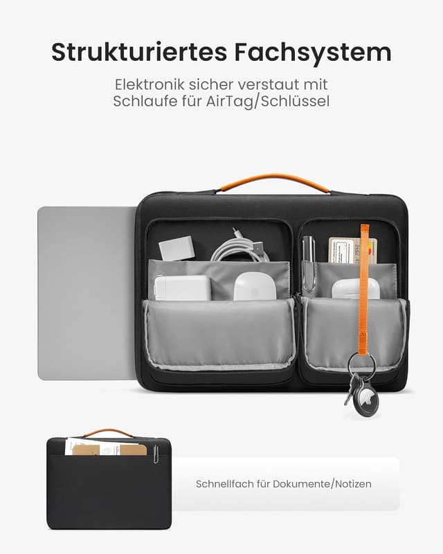Detalle 2 de tomtoc 360° Laptop Tasche 14 Zoll