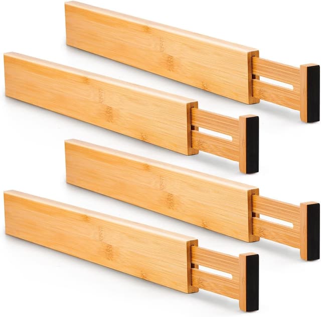 Imagen de Utoplike Bamboo Drawer Dividers 4 pcs en OfertitasTOP