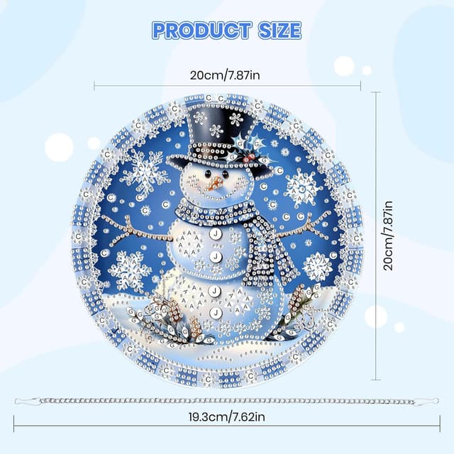Thumbnail 3 de MOGTAA Christmas Snowman diamond art kit