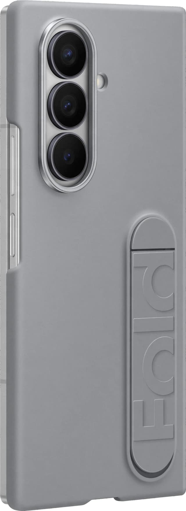 Detalle 2 de Samsung Galaxy Z Fold 7 Backcover aus Silikon in Grau – Schutz für Fold7 mit Aussparungen