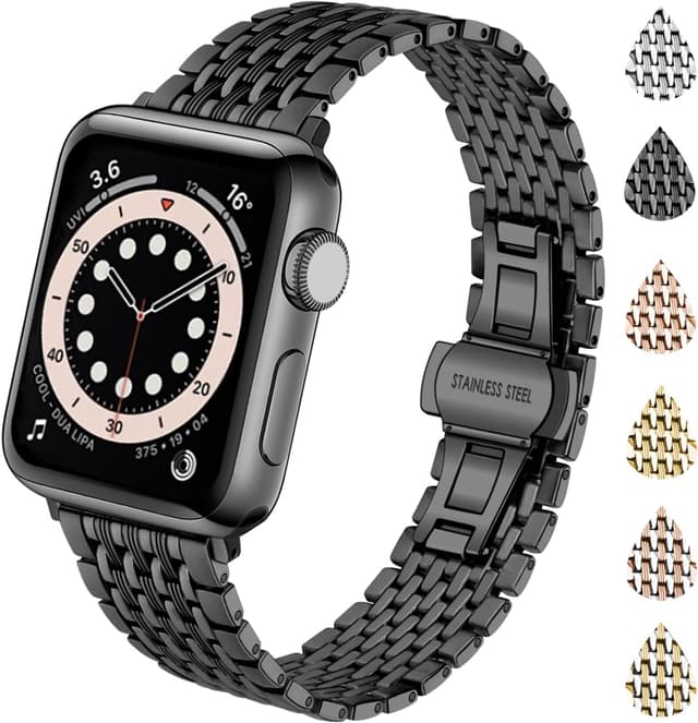 Imagen de YISIWERA Edelstahlarmband Apple Watch 38–49mm en OfertitasTOP