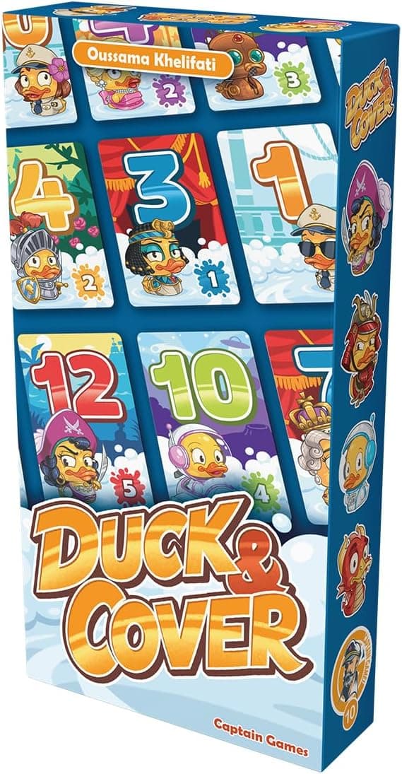 Detalle de Captain Games Duck and Cover Party Card Game (Ages 7+, 2–7 Players, ~30-Minute Rounds)