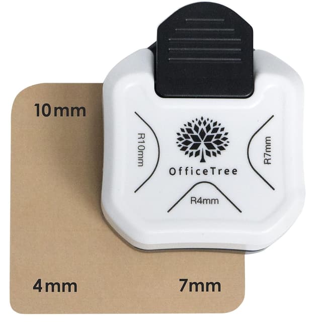 Detalle de OfficeTree Eckstanzer 3 in 1 mit 3 Größen