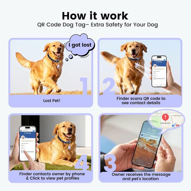 Thumbnail 5 de PawView Leather Dog Collar with AirTag