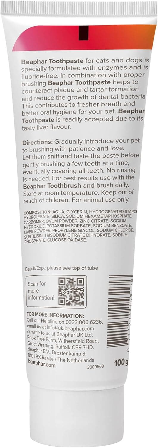 Detalle de Beaphar Liver Toothpaste 100g 🐾