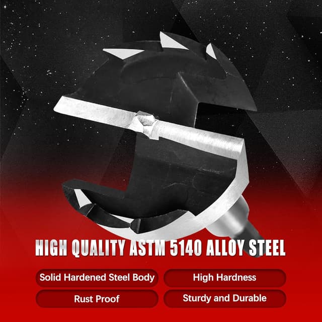 Detalle de NICAVKIT Professional Forstnerbohrer 35 mm (Sechskantschaft 6,35 mm) für Holz