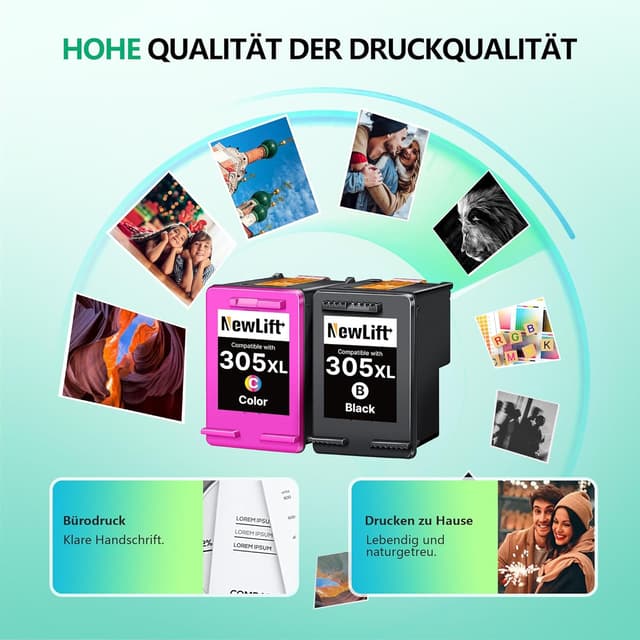 Detalle 2 de NewLift 305 XL Druckerpatronen 2er-Pack 🖨
