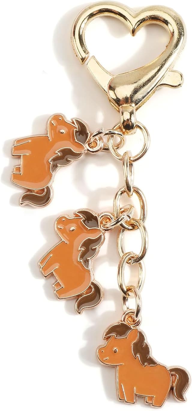 Detalle de OBEISN personalisierter süßer Tier-Schlüsselanhänger als Taschenanhänger – Geschenkidee für Schwester, Freundin & Freunde