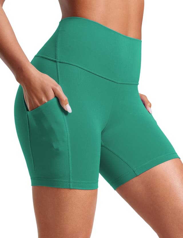 Detalle de CRZ YOGA Donna Butterluxe: shorts da allenamento vita alta con tasche laterali (13 cm/20 cm)