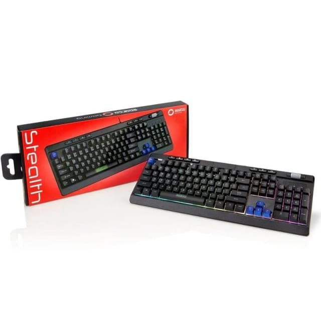 Detalle 2 de Sparco STEALTH teclado membrana RGB con ruleta