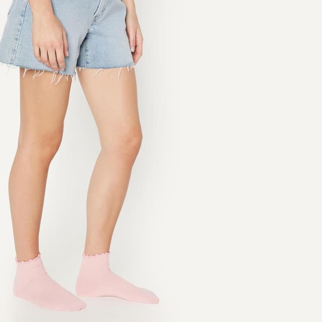 Detalle 2 de Amazon Essentials Damen-Knöchelsocken mit gekräuseltem Rand (6 Paar)