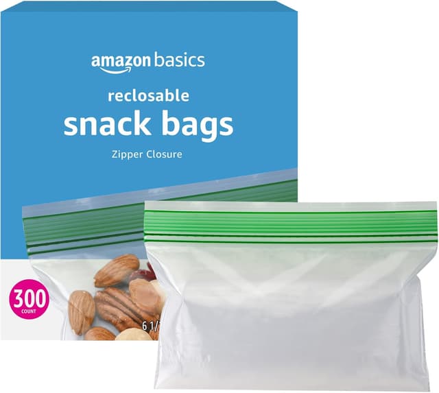 Imagen de Amazon Basics Snack Storage Bags 300 count en OfertitasTOP