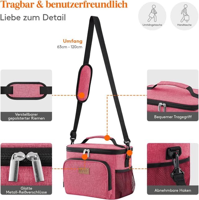 Thumbnail 6 de Lifewit Isolierte Kühltasche 9 L