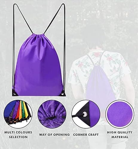 Detalle de Sac de sport WFX avec cordon de serrage (2 pièces + 1 sac à cordes) en polyéthylène