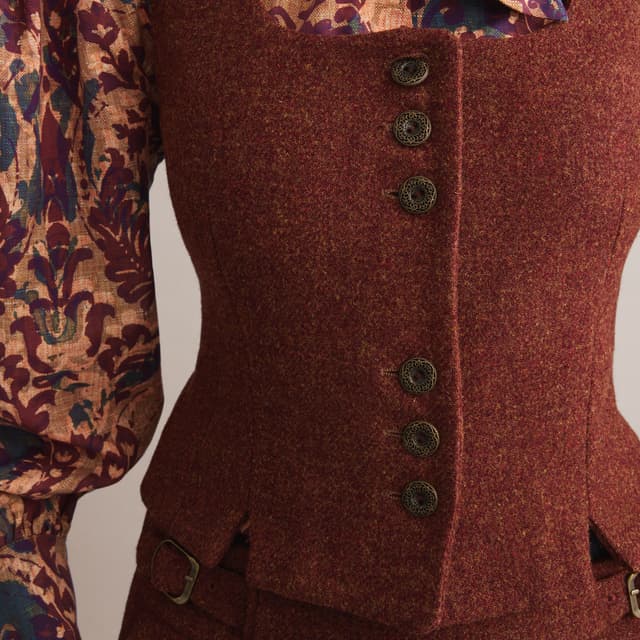 Thumbnail 3 de Verhunt Chaleco corto tweed básico