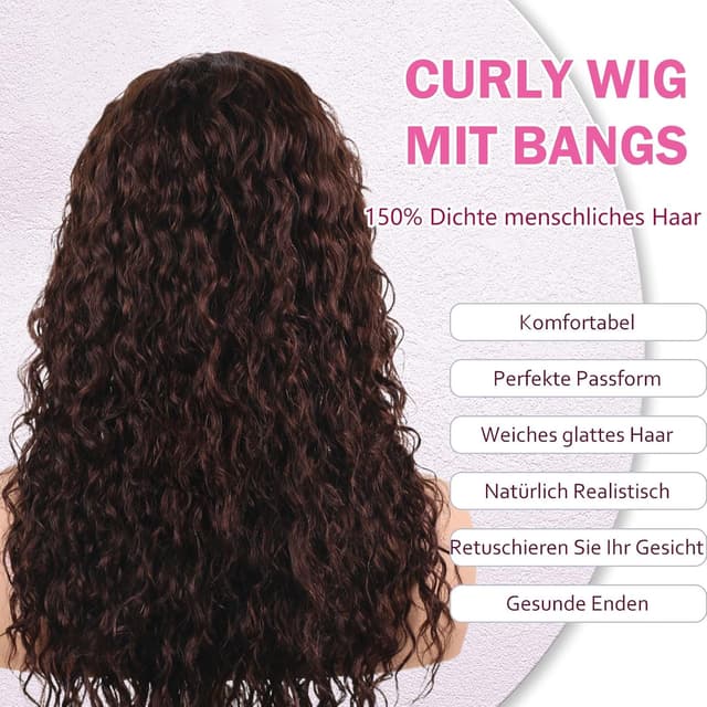 Thumbnail 5 de ManeMajesty Echthaar Perücke Locken 60 cm