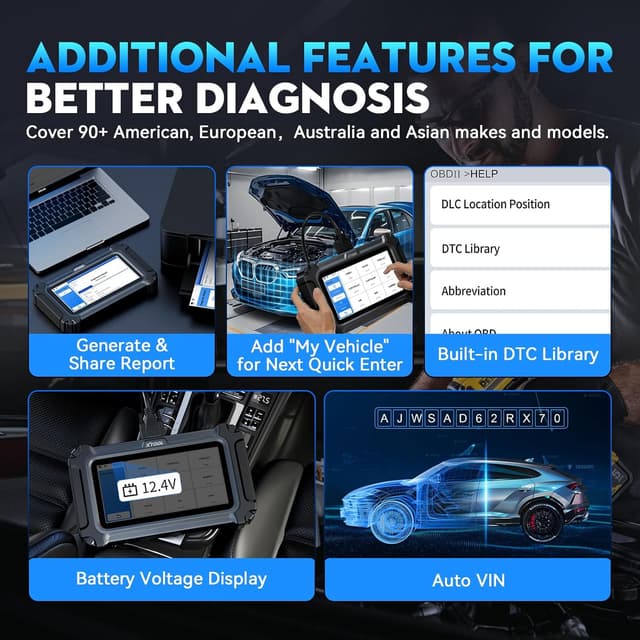 Thumbnail 5 de XTOOL D6S OBD2 Diagnostic Scanner 2025