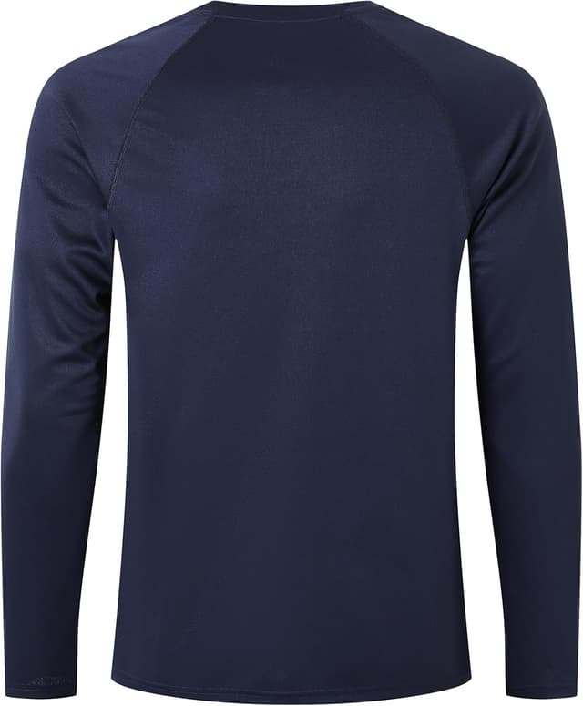 Detalle de Men’s Long Sleeve Sports T-Shirts (1 or 5 Pack) – Breathable Quick-Dry Gym & Running Activewear
