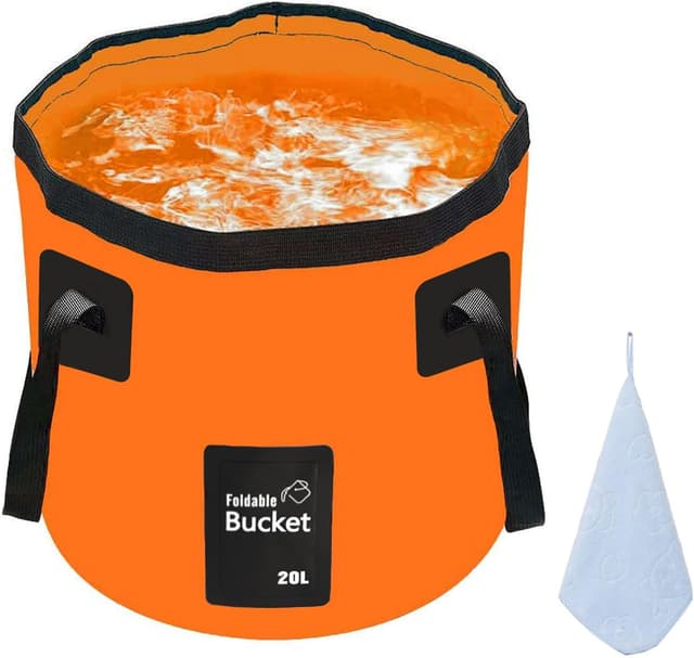 Detalle de 12L 20L Folding Water Bucket Orange