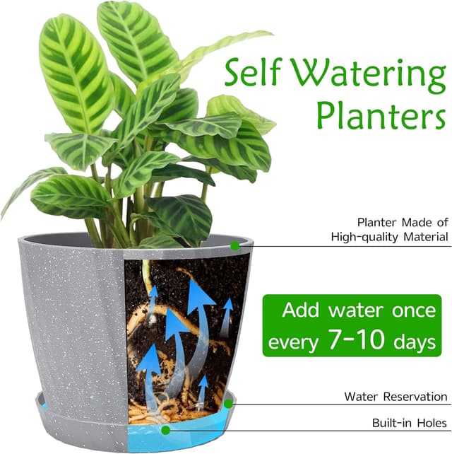 Thumbnail 2 de Plant Pots Indoor 6-Pack